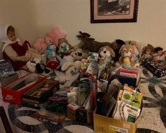 Vintage dolls and Toys