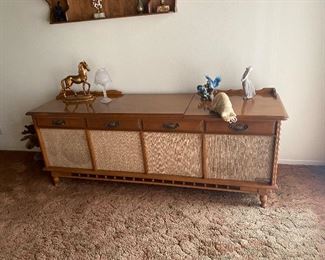 Vintage Packard Bell Vinyl Player and Radio.  Works Awesome.