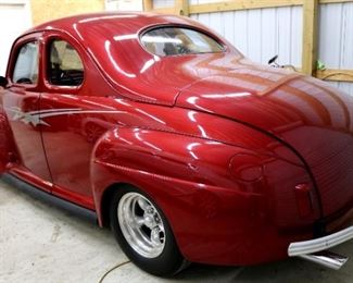 21 - 1941 Business Coupe Street Rod with 454 big block engine drives like new. Electric shaved doors with remote control. Brown Engineers built engine, new paint, custom interior, new tires