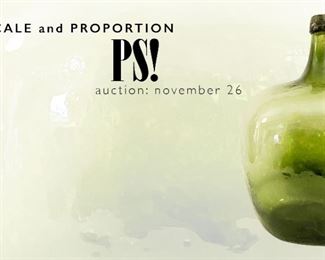 PS! Presents: "Scale and Proportion" auction – November 26th, 2022 at noon EST with online bidding, phone bidding, and absentee bidding available. Visit publicsale.com or click "Learn More" for additional info.