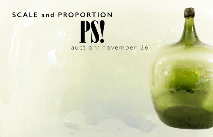 PS! Presents: "Scale and Proportion" auction – November 26th, 2022 at noon EST with online bidding, phone bidding, and absentee bidding available. Visit publicsale.com or click "Learn More" for additional info.