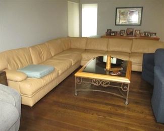 Leather Sectional Sofa ! Coffee Table and more 