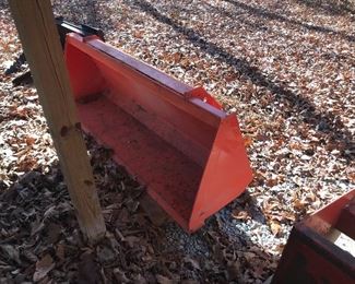 Kubota Bucket Attachment- the only attachment that will be included with your bid for tractor. All other attachments are sold separately.