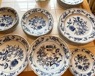 Blue and white dishes by Blue Danube
