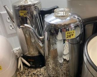 Coffee Perculators Vintage ALL Parts