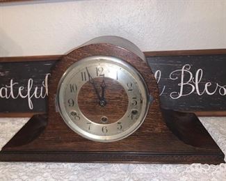 3 Antique Mantle Clocks 