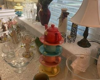 Glassware , Lots of Rare Lamps, Vases etc.