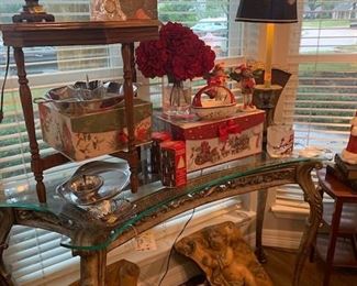 Christmas in November ... Quality Pieces and Angels and Glass Table