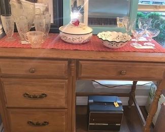 Wooden Vintage School Desk -- Priced to SELL 