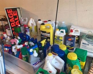 Garage Chemicals , Lawn Care , and Car Care