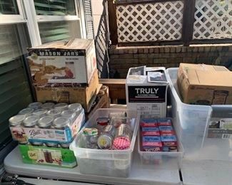 Canning Jars and 1 EX large Pressure Cooker