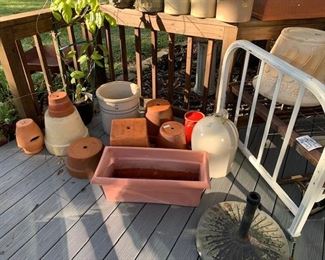 LOTS of Pots and Plants and Cement Yard statues
