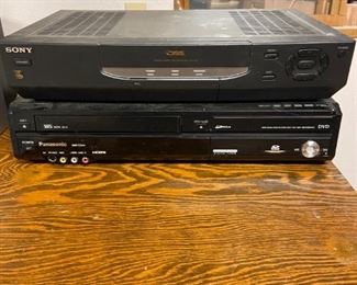 Receiver and DVD/VHS combo