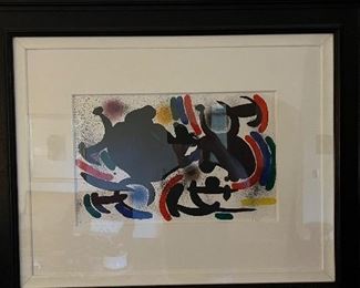Joan Miro signed Lithograph, Very Limited Exhibition Proof, Untitled