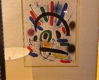 Joan Miro Lithograph, Very Limited Signed V/XX, untitled