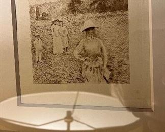 Original Claude Monet engraving