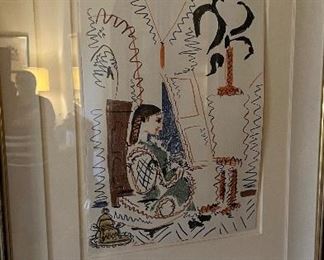 Picasso Very Rare signed lighograph