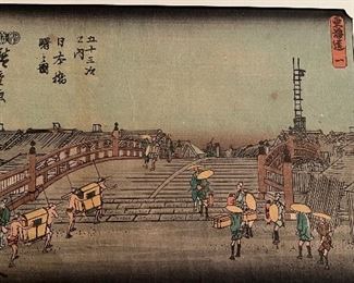 Utagawa Hiroshige(1797-1858) original woodblock print, circa. 1820's