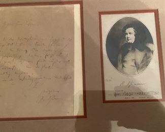 Famous Composer Robert Shuman early 19th century signed hand written letter