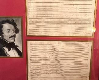 Famous Composer Gaetano Donizetti original Opera score hand done, amazing piece!