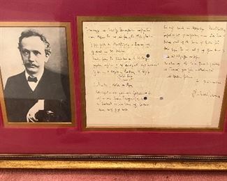Famous Composer Richard Strauss handwritten and signed letter