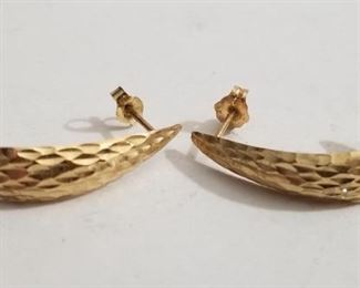 14k yellow gold earrings