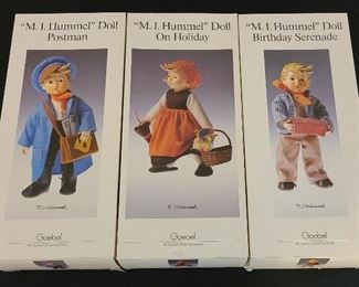 15" porcelain Hummel dolls, never been removed from packing.