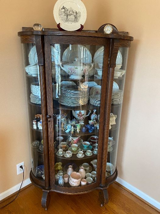 Bowfront china cabinet