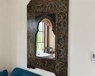 Moroccan Style Hand Painted Mirror