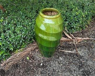 Green Ceramic Large Vase