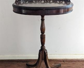 Ornate Back Carved Side Table