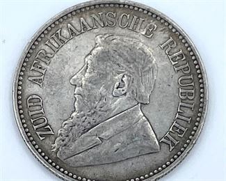 1894 South Africa 2 12 Shillings Coin