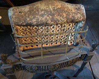 Art Deco freestanding fireplace insert