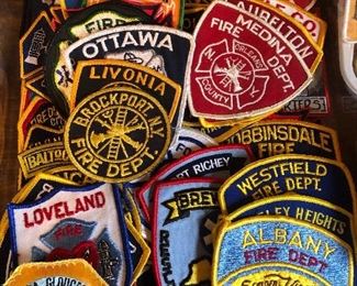 Lot of firefighter patches