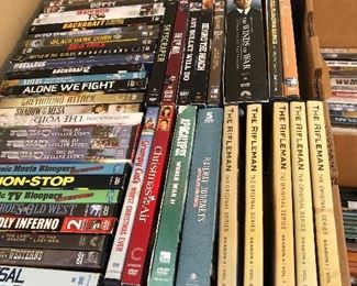 Hundreds of DVD’s ! Westerns and WWll movies 