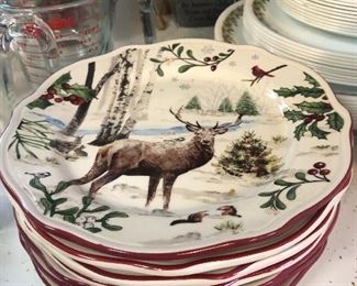 Better Homes and Gardens Heritage Collection Winter Forest Dinner plates
