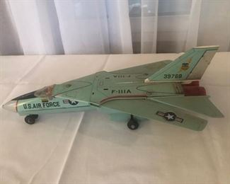 Vintage Jet Fighter F-111 USA Air Force Toy