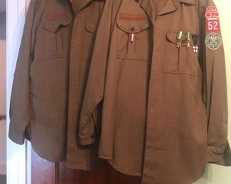 Vintage Boy Scout uniforms wool including patches
