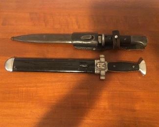 German WWII WEHRMACHT Bayonet with scabbard  German Red Cross Dagger 