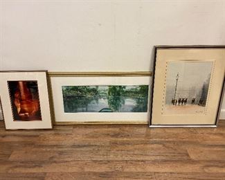 Variety of framed Art