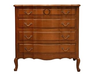 French Provincial Side Table with Marble Top