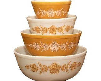 Pyrex Butterfly Gold