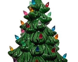 Small Vintage Ceramic Xmas Tree