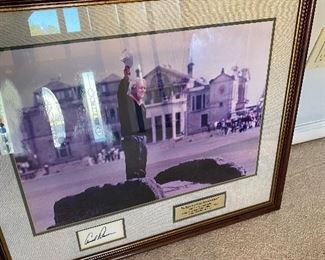 Arnold Palmer signed plaque.