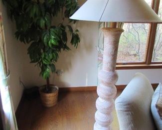 Plaster & Lucite Lamp