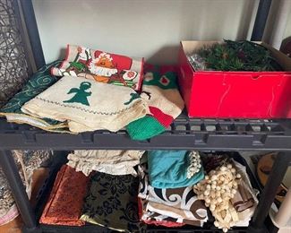 Vintage Material Pieces, Vintage Christmas Stockings