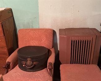 Antique Chair & Ottoman