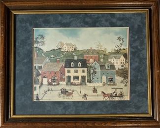 Linda Nelson Stocks 1990 Print In Frame