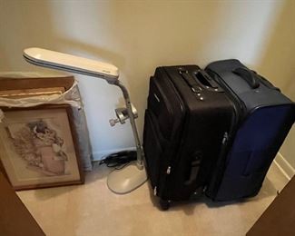 Luggage and Ott light