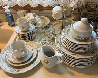 Pfaltzgraff  "Christmas Heirloom" dish set - service for 12 plus serving pieces!